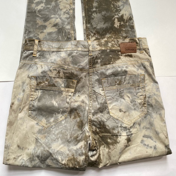 OLSEN EUROPE Women Size 12 (Med/ Large) Mona Slim Power Stretch Camouflage Jeans - Picture 7 of 9